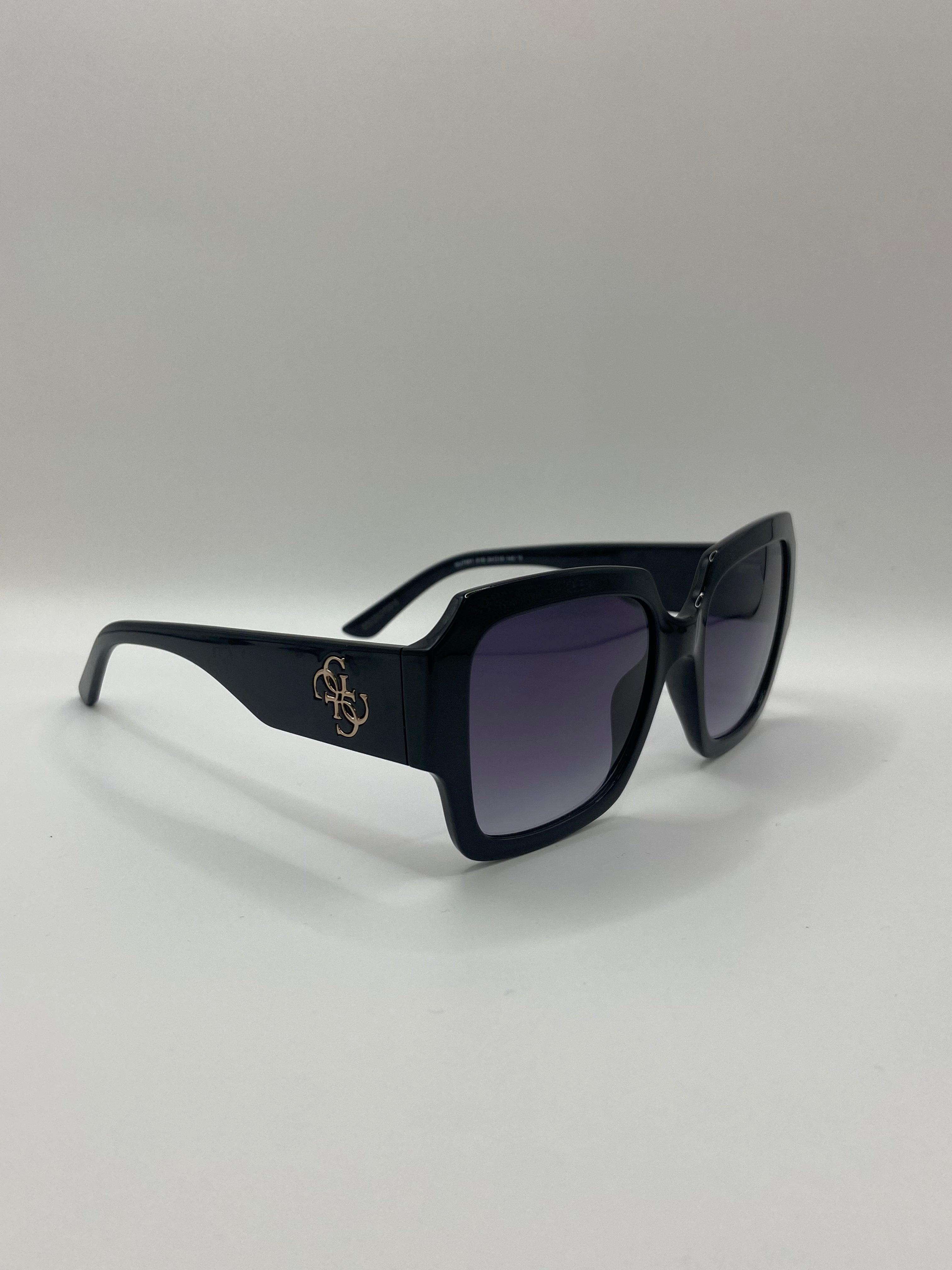 GUESS GU 7681- 01B NOIR BRILLANT | LUNETTES DE SOLEIL FEMME