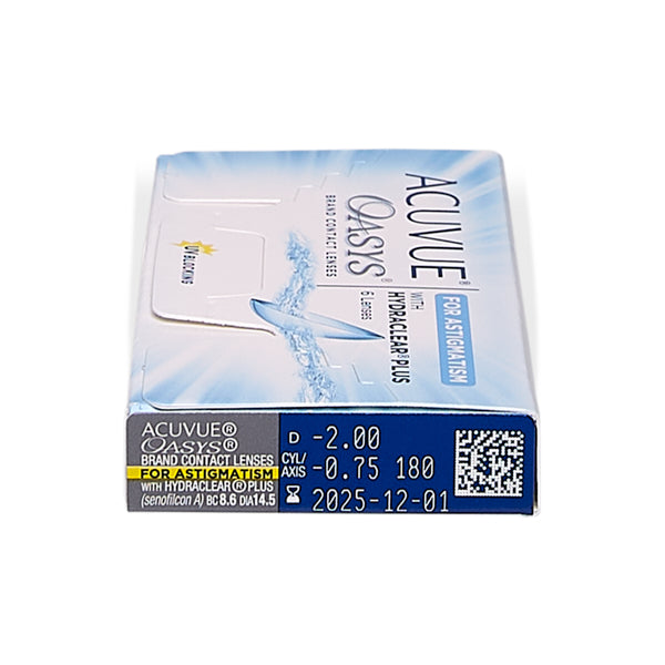 ACUVUE Oasys for Astigmatism (6) 1 boîte de 6 lentilles - Lentilles bi-mensuelles - Johnson & Johnson