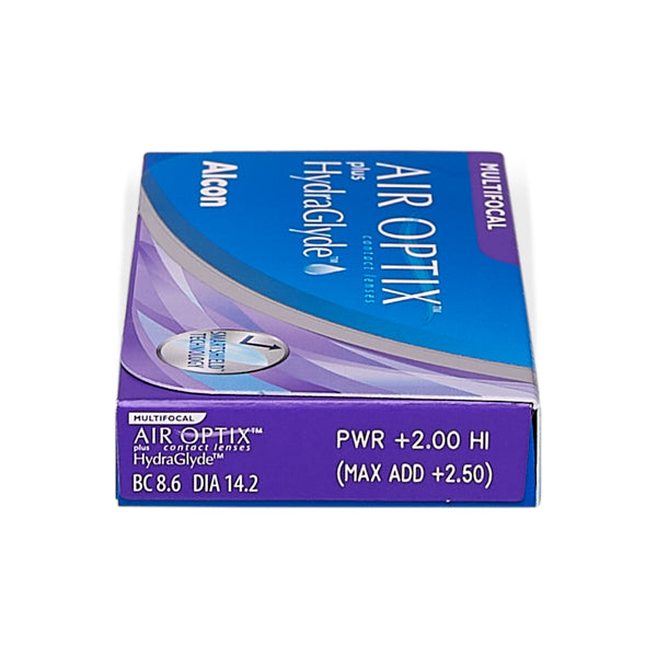 Air Optix Plus Hydraglyde Multifocal (3) 1 boîte de 3 lentilles - Lentilles mensuelles - Alcon