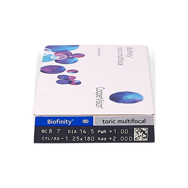 Biofinity Toric Multifocal (6) 1 boîte de 6 lentilles - Lentilles mensuelles - Coopervision